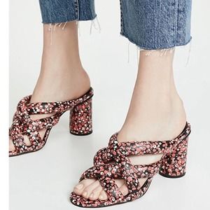 New Rebecca Minkoff Amandine Red Floral Sandal 8M